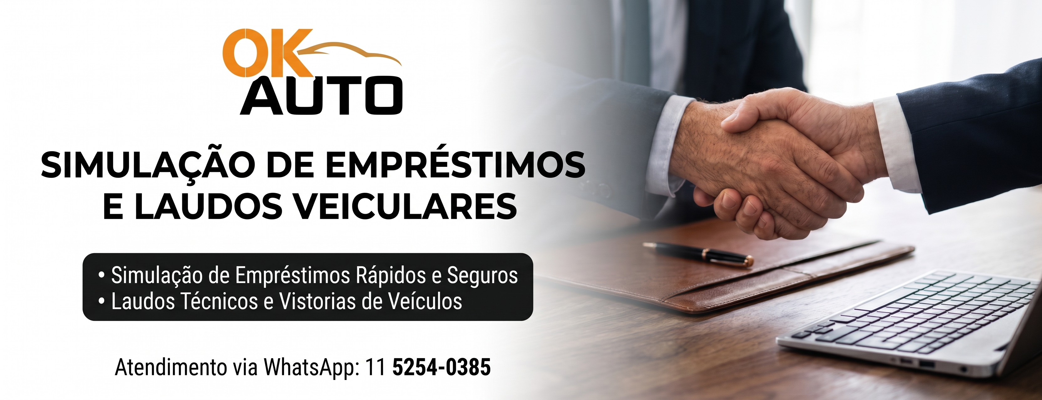 OKAUTO — Simulação de empréstimos e laudos veiculares